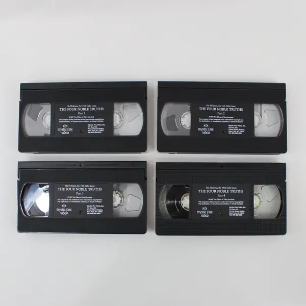 The Four Noble Truths 4-VHS Set XIV Dalai Lama Mystic Fire Video 1996
