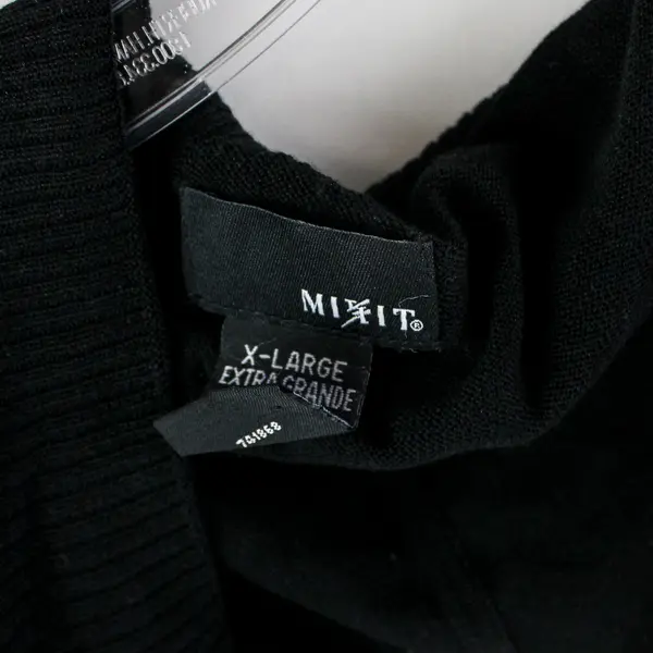 Mixit Women's XL Black Silk Blend Open Front 3/4-Sleeve Shrug