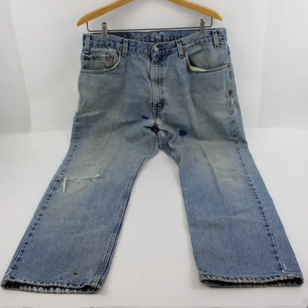 Levi's 505 Men's Jeans W38 L29 Medium Wash Distressed Straight Leg