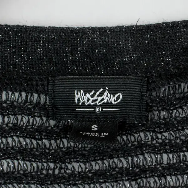 Mossimo Women's Small Black Sparkly Dolman Sleeve Open Front Cardigan