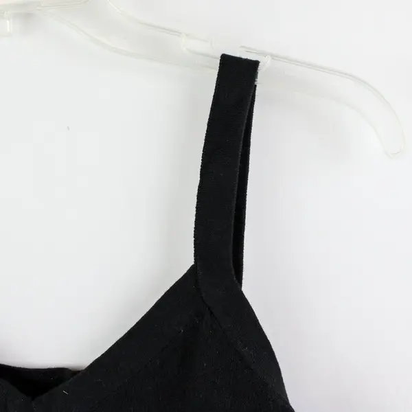 Sonoma Women's Small Black Cropped V-Neck Knit Tank Top