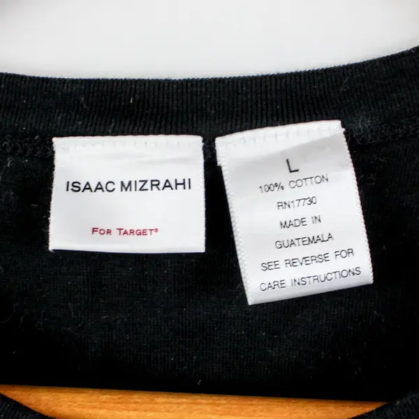 Isaac Mizrahi Women's Large Black Cotton Tank Top