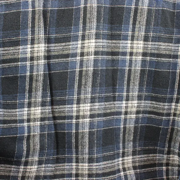 Dickies Men's Blue White Plaid Long Sleeve Button-Down Shirt XXL