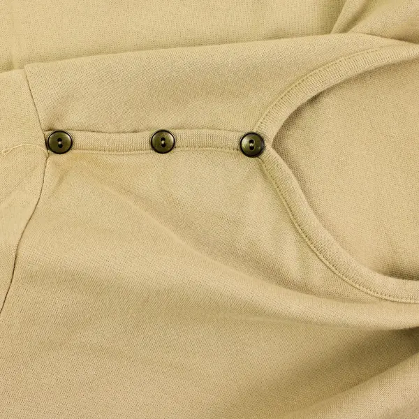 Denim & Co Women's Sandy Brown 3/4 Sleeve Button Accent Top 2X