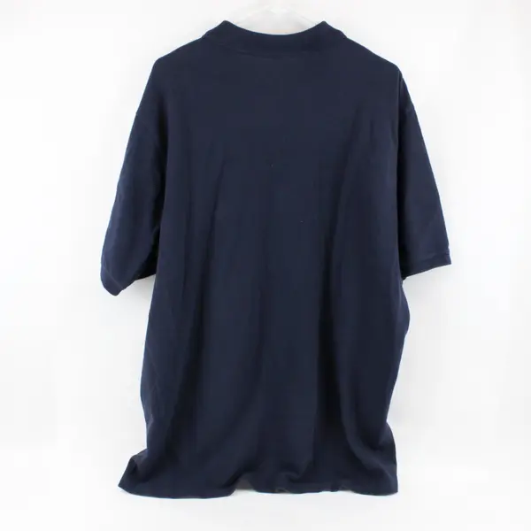 Eddie Bauer Men's XL Navy Blue 100% Cotton Short Sleeve Polo Shirt