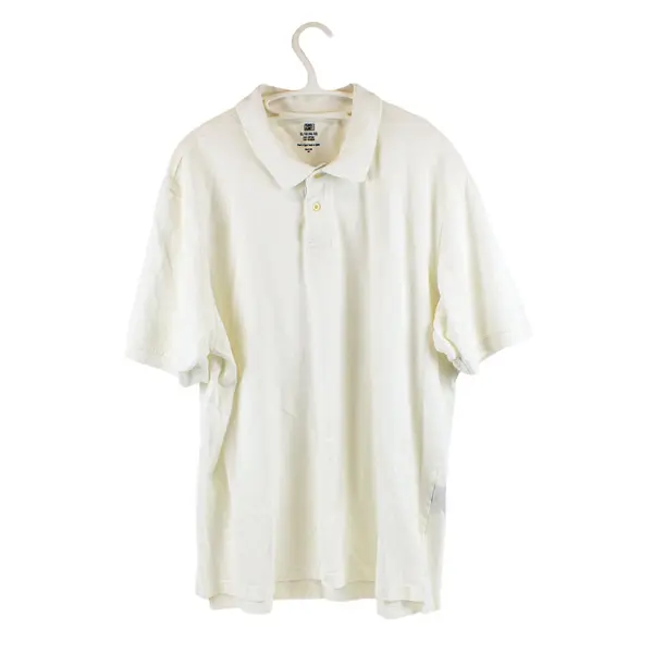 Faded Glory Men's White Collared Short Sleeve Polo Shirt XL 46-48