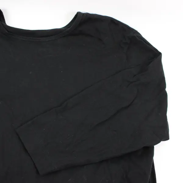 D&Co Essentials Women's Black Long Sleeve T-Shirt Size 2X