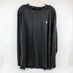 Spyder Swim Men's XL UPF 50+ Long Sleeve Rash Guard Dark Grey