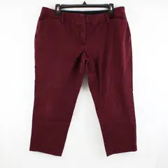 Worthington Women's Burgundy Slim Ankle Capris Size 14P