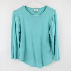 Cupio Women's Teal Long Sleeve Shirt Size M