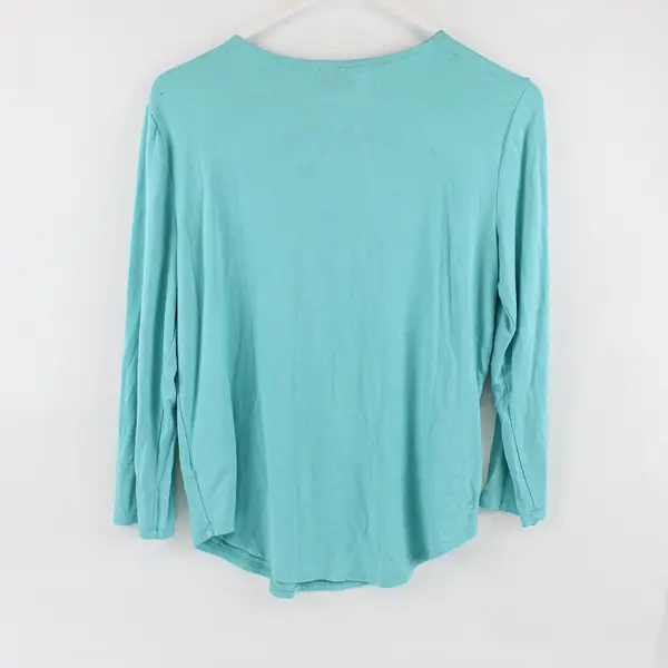 Cupio Women's Teal Long Sleeve Shirt Size M