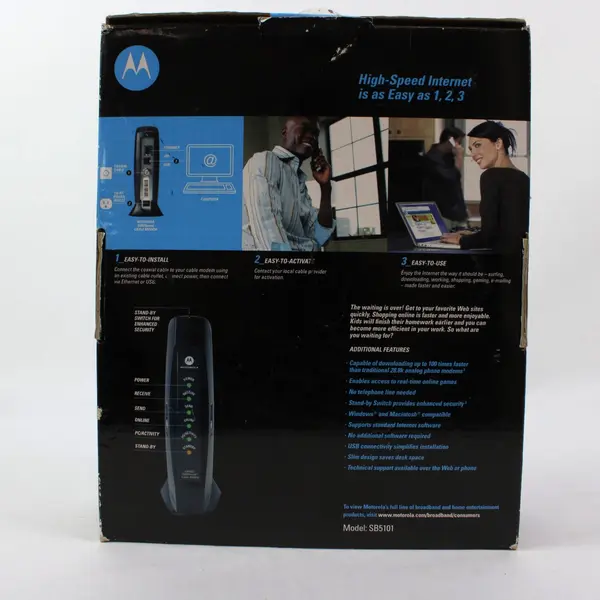 Motorola SURFboard SB5101 DOCSIS 2.0 Cable Modem High Speed Internet