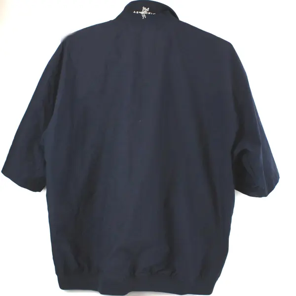 Ashworth Men's XL Navy Windbreaker Polo Golf Michelbook Country Club