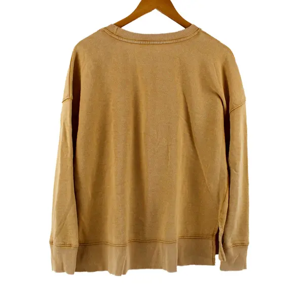 Time and Tru Women's Tan Camel Long Sleeve Pullover Sweater Size M