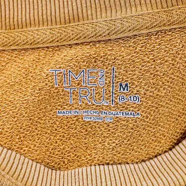 Time and Tru Women's Tan Camel Long Sleeve Pullover Sweater Size M