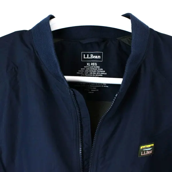 L.L.Bean Men's XL Regular Navy Blue Windbreaker Jacket