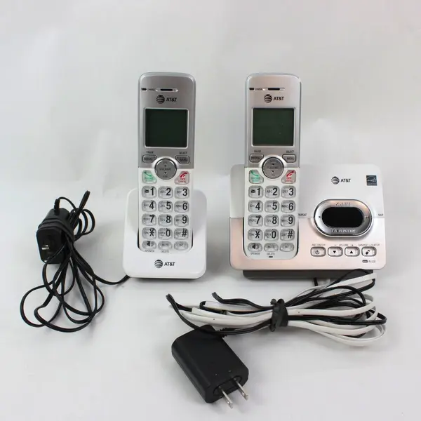 AT&T EL52303 DECT Cordless Phone System 2 Handsets Caller ID Untested