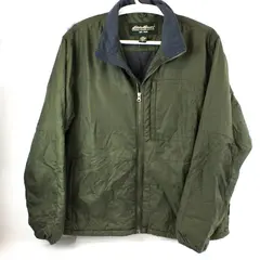 Eddie Bauer Men's XL Army Green Full Zip Jacket