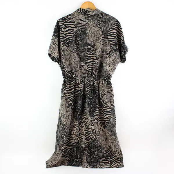 VTG 80s Tabby of California Women's 1980s Animal Print Dress Size 14