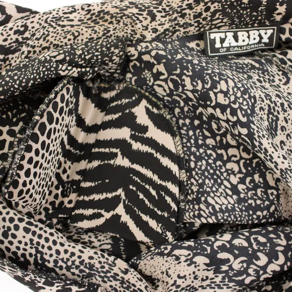 VTG 80s Tabby of California Women's 1980s Animal Print Dress Size 14