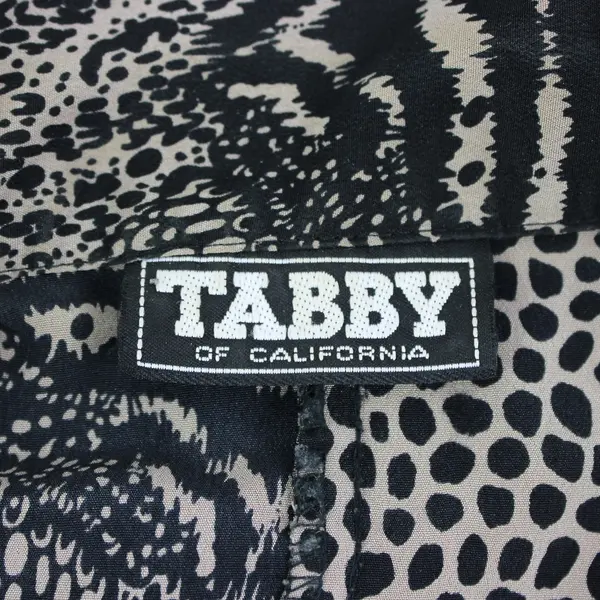VTG 80s Tabby of California Women's 1980s Animal Print Dress Size 14