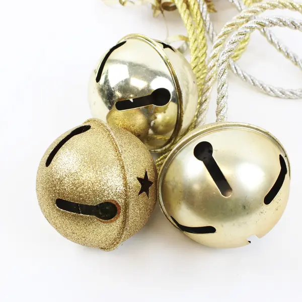 Unbranded Christmas Hanging Decoration 3 Jingle Bells Silver Gold