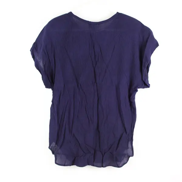 Fitting Image Women's Navy Blue Short Sleeve Top 14W