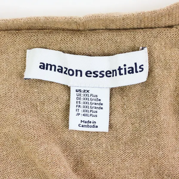 Amazon Essentials Women's Brown Knit Cardigan Size 2X