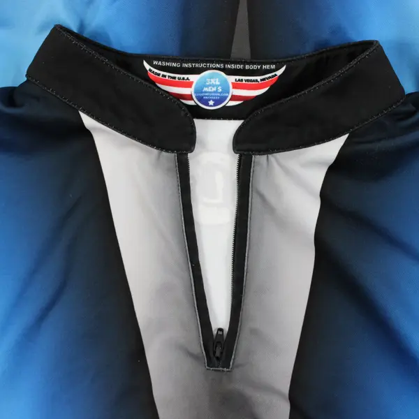 The Bowlers Company Storm 3XL Quarter Zip Shirt Black Blue