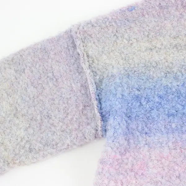 Wild Fable Women's X-Small Fuzzy Ombre Cropped Knit Sweater Purple Pink
