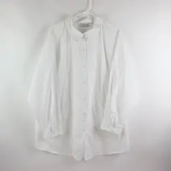 Joan Rivers Women's White Long Sleeve Button Down Shirt Size 2X