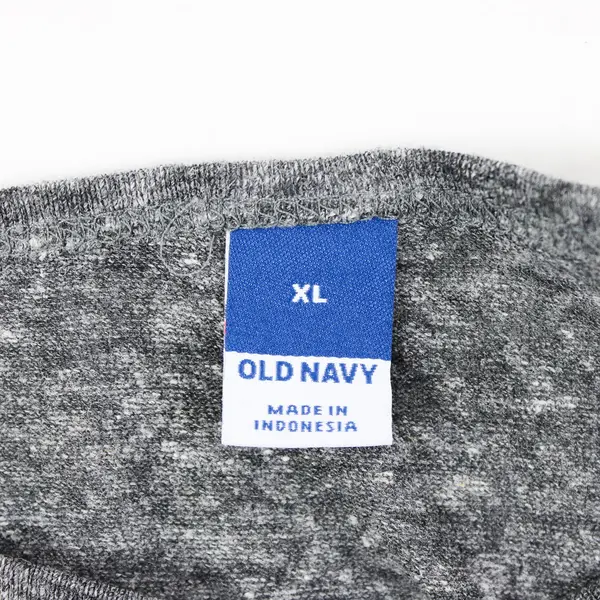 Old Navy Women's XL Gray Space Dye V-Neck Henley Top