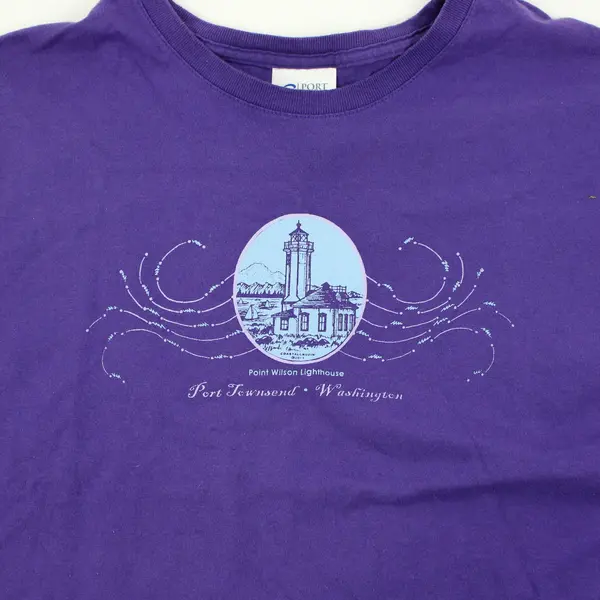 Port & Company Women's Purple Point Wilson Lighthouse Shirt XXL