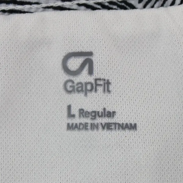 Gap Fit Women's Large Black Gray Athletic Running Shorts
