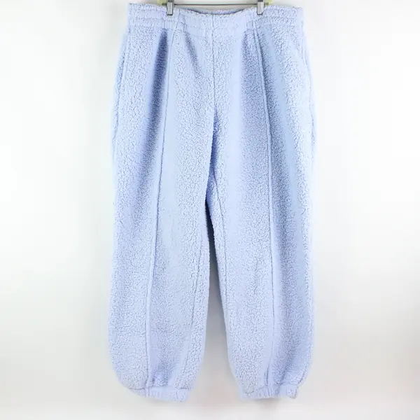 No Boundaries Women's Sherpa Pajama Pants Light Blue XL 16-18