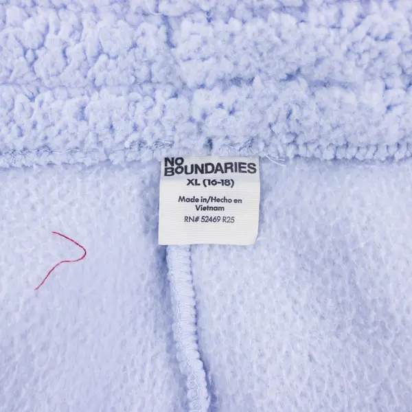 No Boundaries Women's Sherpa Pajama Pants Light Blue XL 16-18