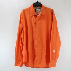 Justin's Generation Men's Orange Long Sleeve Button-Up Shirt 2XL