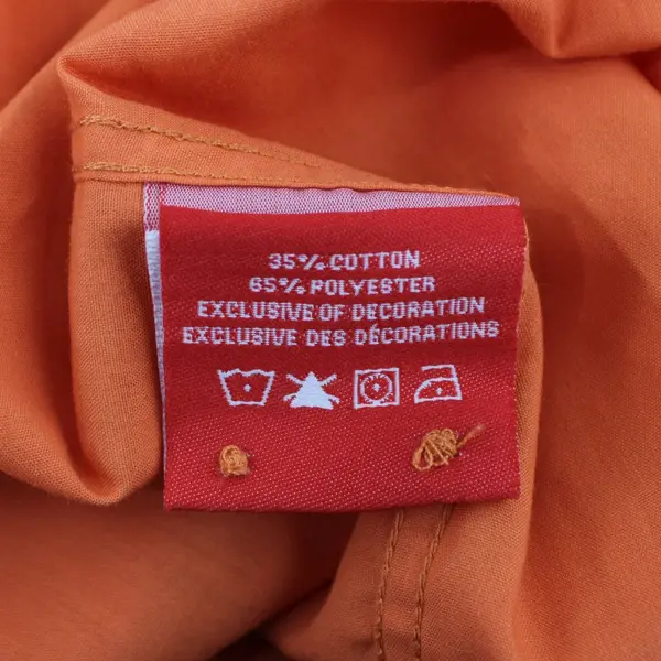 Justin's Generation Men's Orange Long Sleeve Button-Up Shirt 2XL