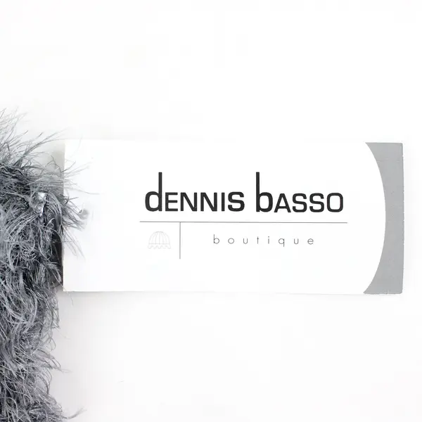 Dennis Basso NWT Gray Eyelash Scarf 65"