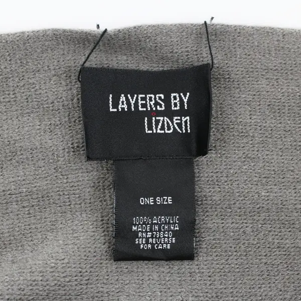 Layers by Lizden Gray Knit Loop Scarf Women's