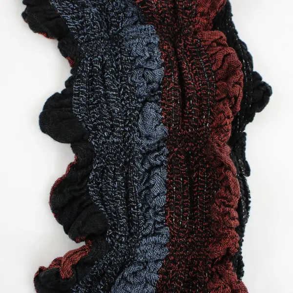 Rising Tide Gray Brown Knit Loop Scarf Women's Cozy Everyday Wear