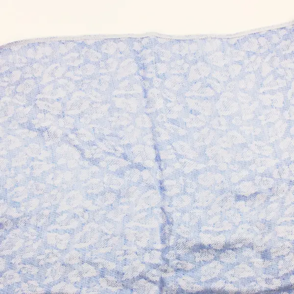 Isaac Mizrahi Live Blue Leopard Print Damask Scarf Wrap