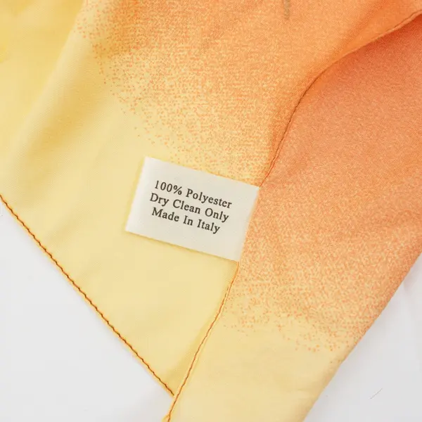 Flori Roberts Coral Orange Botanical Print Scarf 70 in Women's