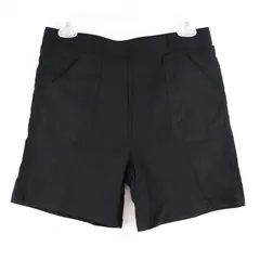 Women's Black Pull-On Shorts Size Medium