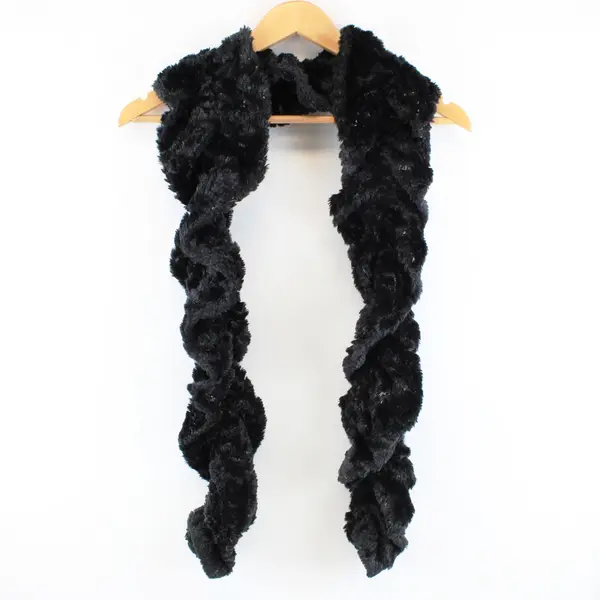 Joan Rivers Faux Fur Sequin Scarf 65 Inch Women's Accessory