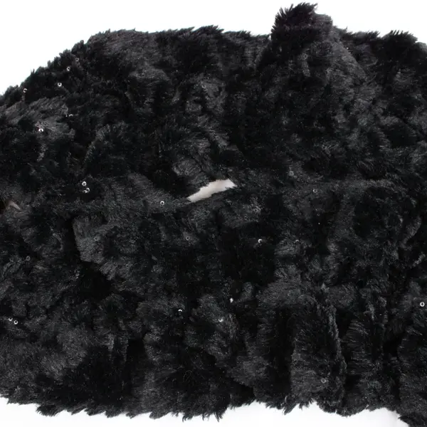 Joan Rivers Faux Fur Sequin Scarf 65 Inch Women's Accessory