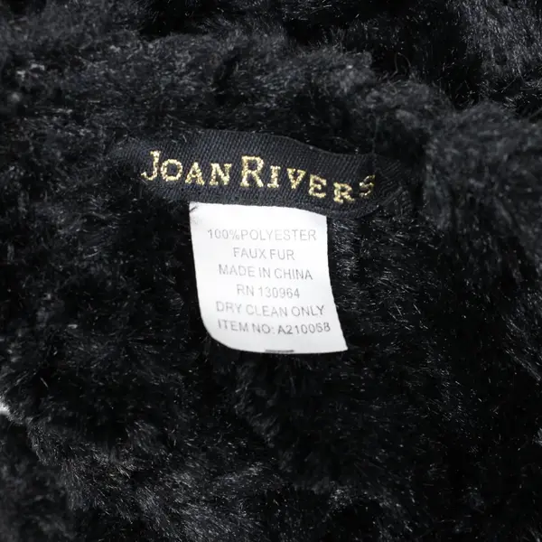 Joan Rivers Faux Fur Sequin Scarf 65 Inch Women's Accessory
