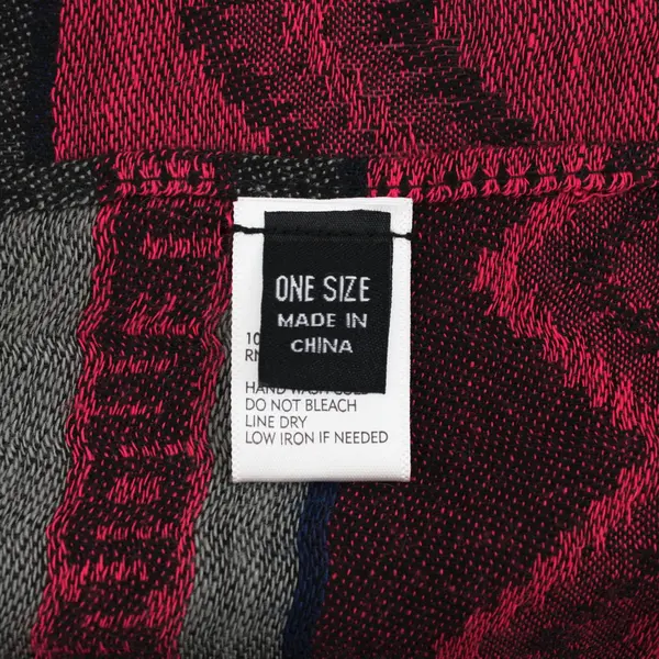 Amiee Lynn Fair Isle Scarf Pink Blue Gray 17.5 x 66 Inches