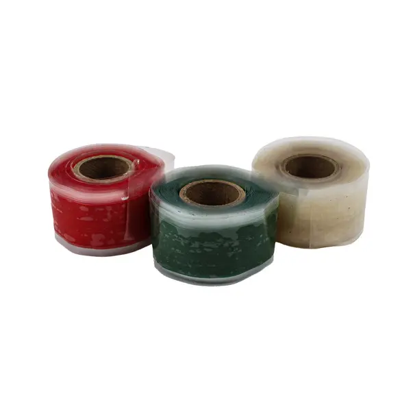 Lot of 3 Rescue Tape Self-Fusing Silicone Repair Tape Red White Green