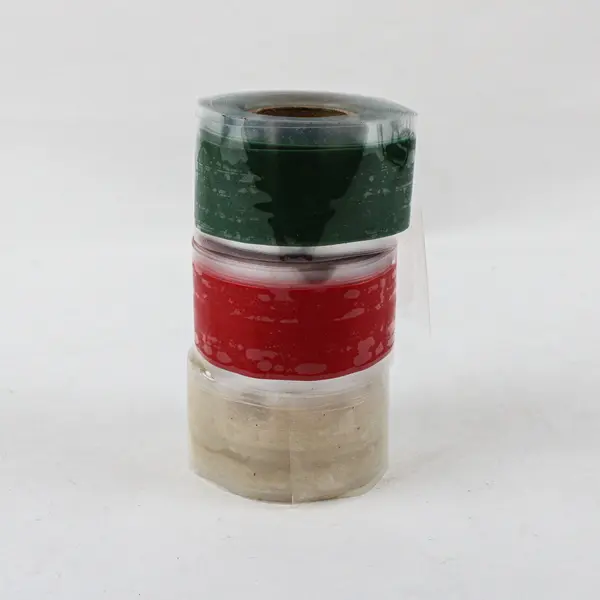 Lot of 3 Rescue Tape Self-Fusing Silicone Repair Tape Red White Green